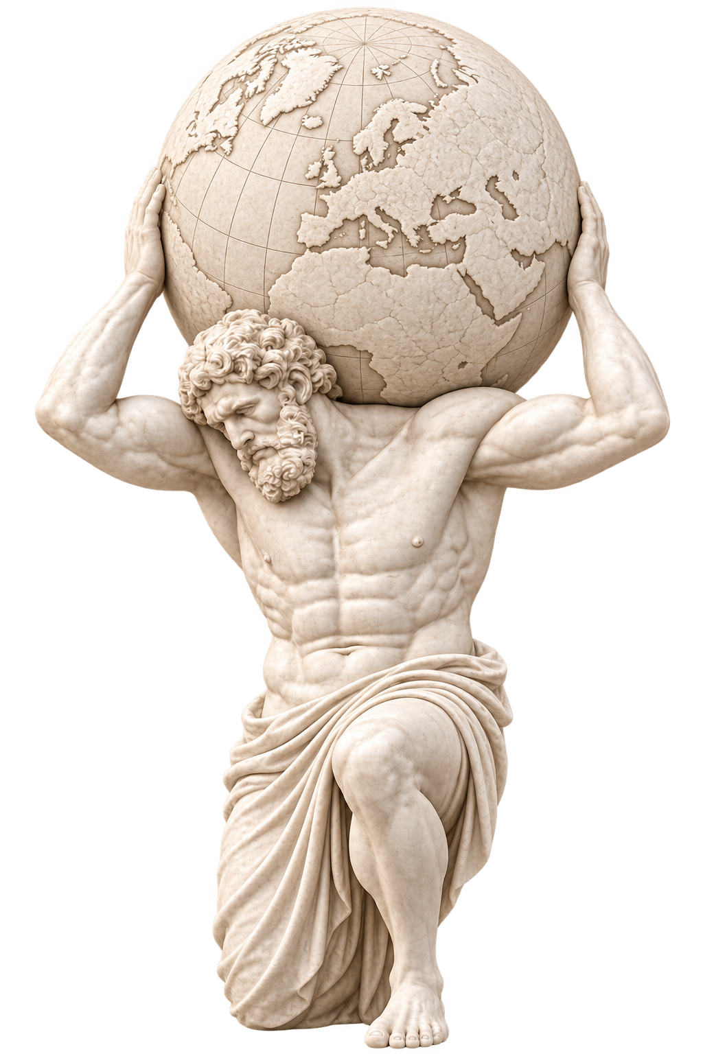 Atlas carrying the globe