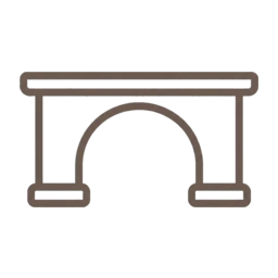 Roman aqueduct icon, variant 3