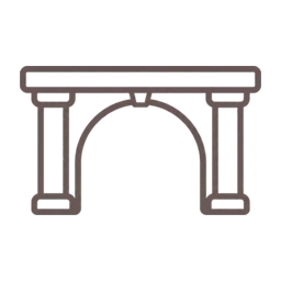 Roman aqueduct icon, variant 4