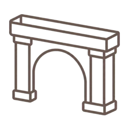 Roman aqueduct icon, variant 5