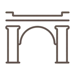 Roman aqueduct icon, variant 6