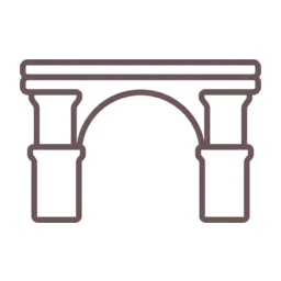 Roman aqueduct icon, variant 8