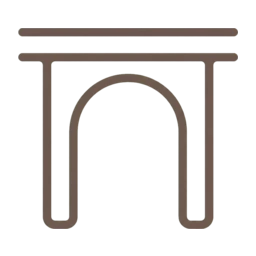 Roman aqueduct icon, variant 9