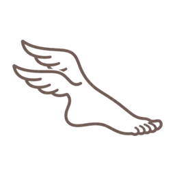 Mercury foot icon, variant 1
