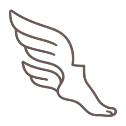 Mercury foot icon, variant 2
