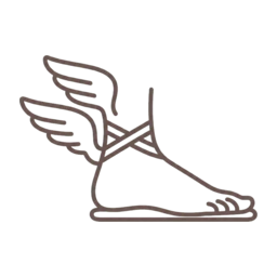 Mercury foot icon, variant 3