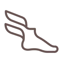 Mercury foot icon, variant 4