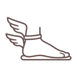 Mercury foot icon, variant 8