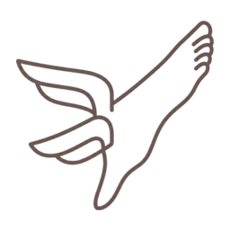 Mercury foot icon, variant 9