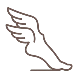 Mercury foot icon, variant 10