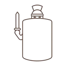 Roman shield icon, variant 2