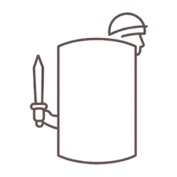 Roman shield icon, variant 8